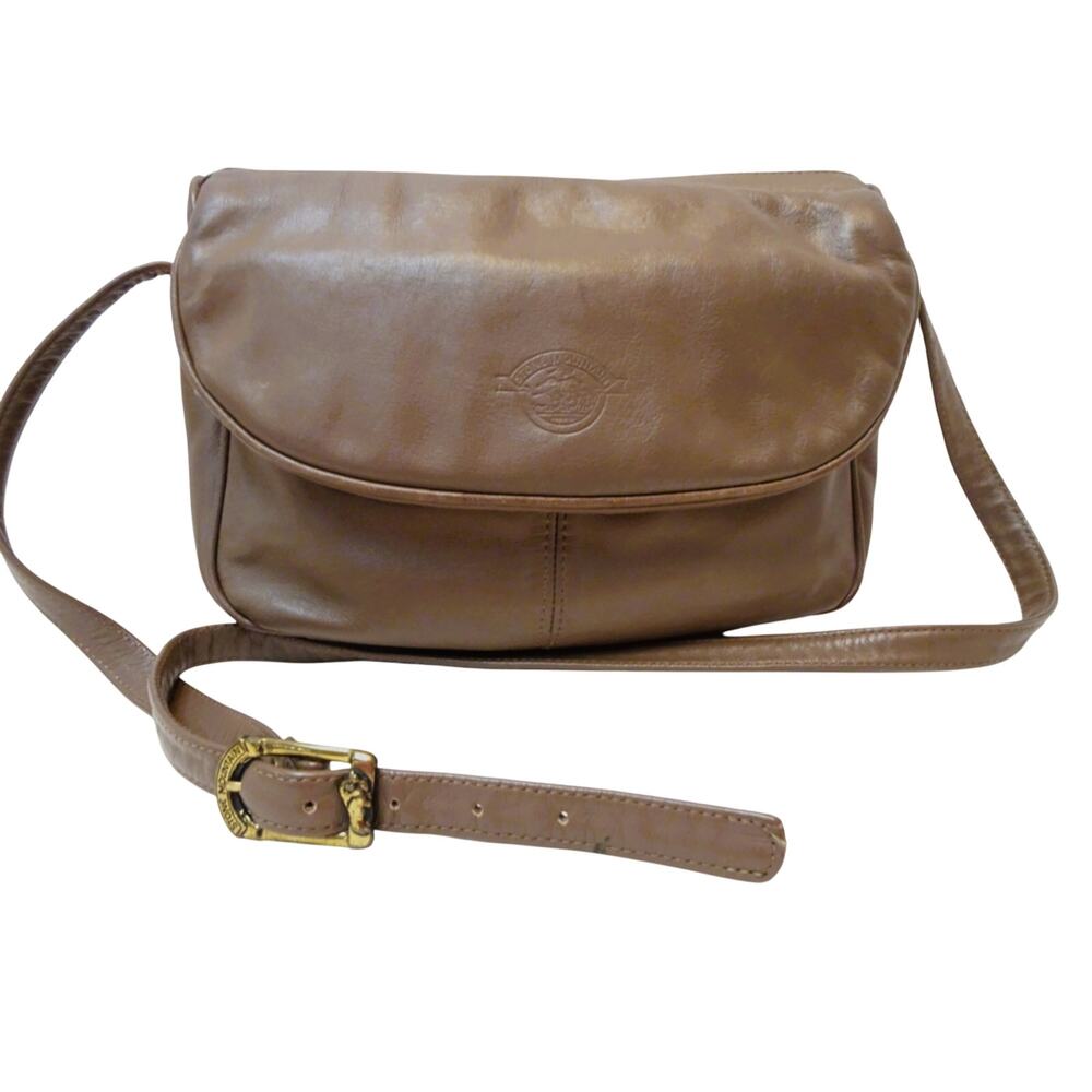 Stone Mountain Leather Crossbody – Brown – Made in USA